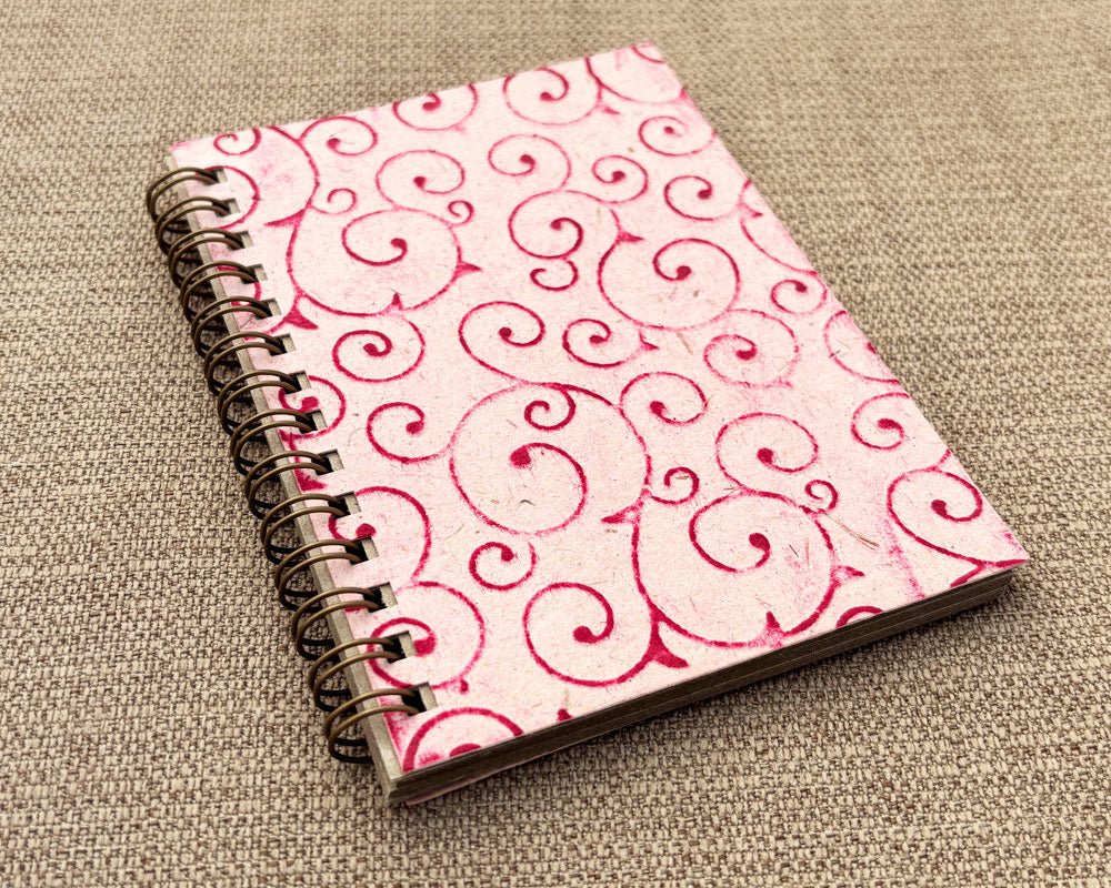 Small embossed notebook - Pale Pink