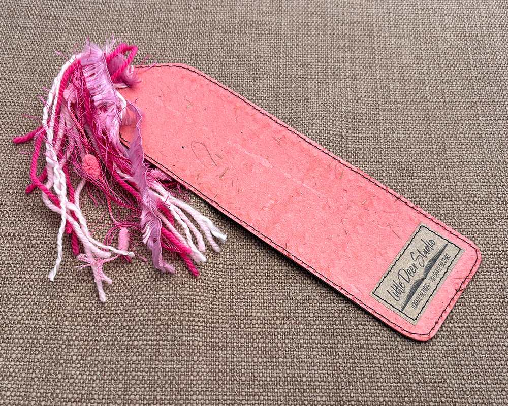 Patchwork Bookmark - Pink