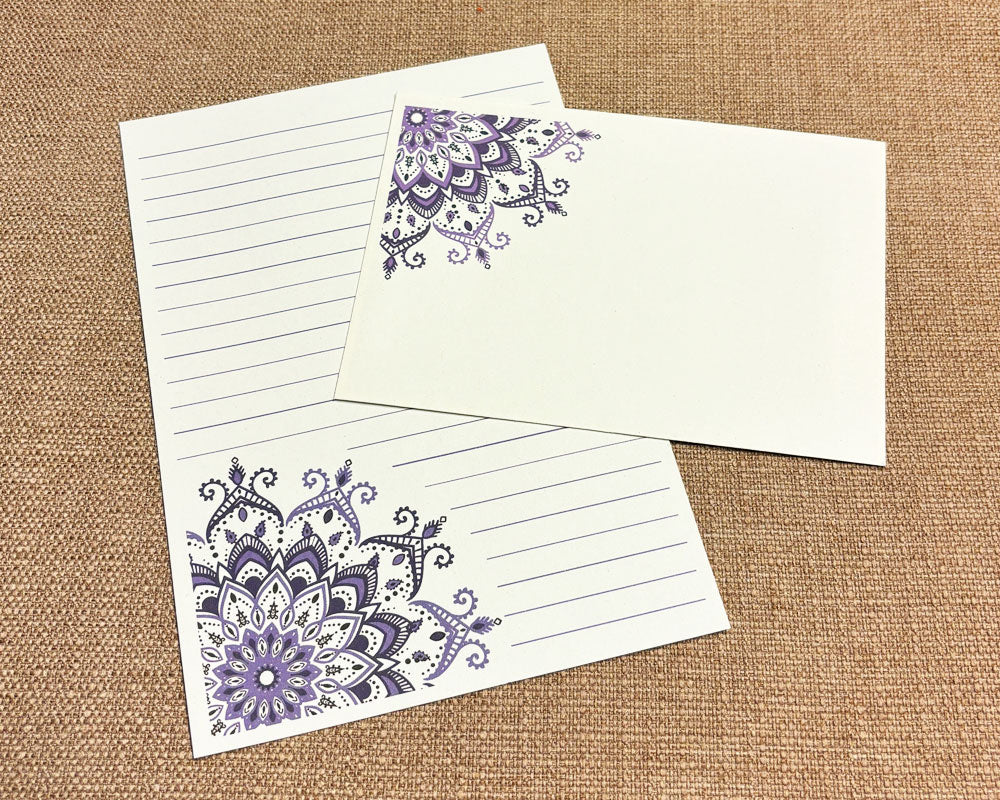 Letter Writing Set - Purple
