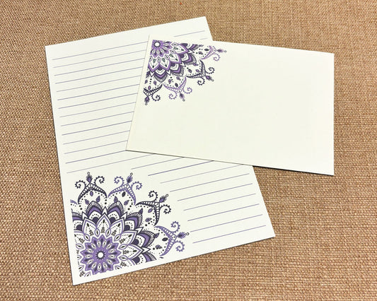 Letter Writing Set - Purple