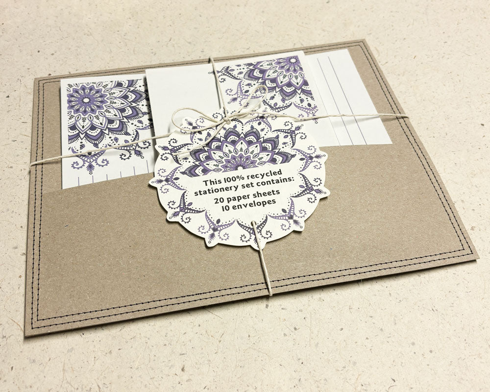 Letter Writing Set - Purple