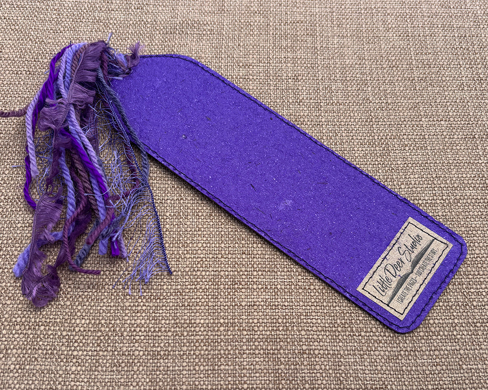 Patchwork Bookmark - Purple