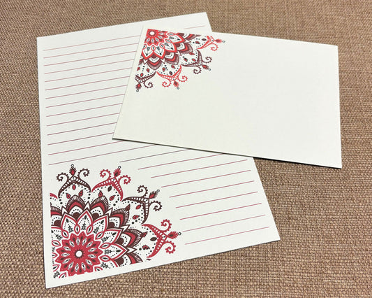 Letter Writing Set - Red