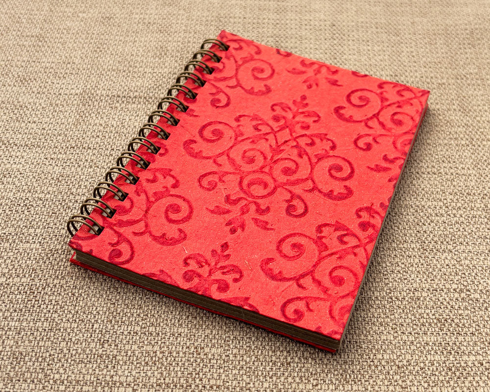 Small embossed notebook - Red