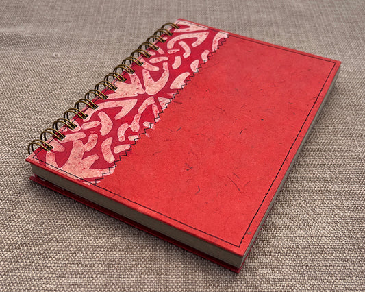 A5 Notebook Red wax