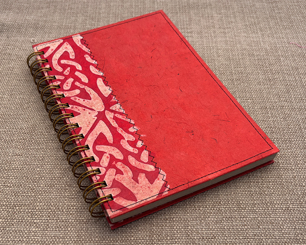 A5 Notebook Red wax