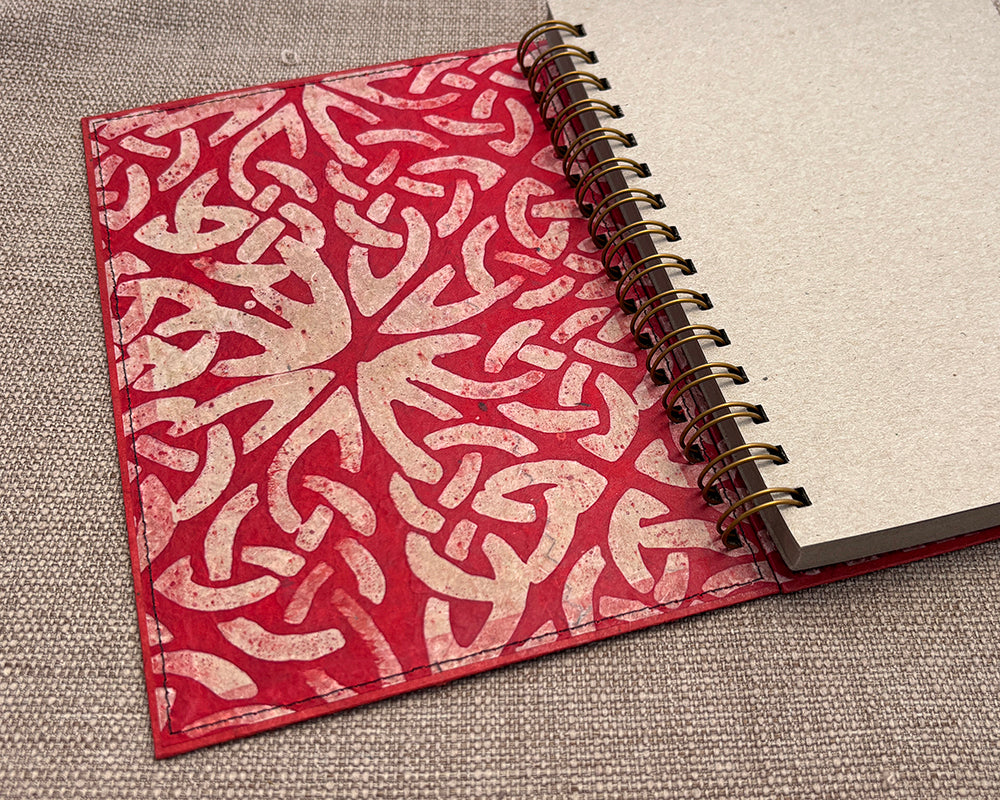A5 Notebook Red wax