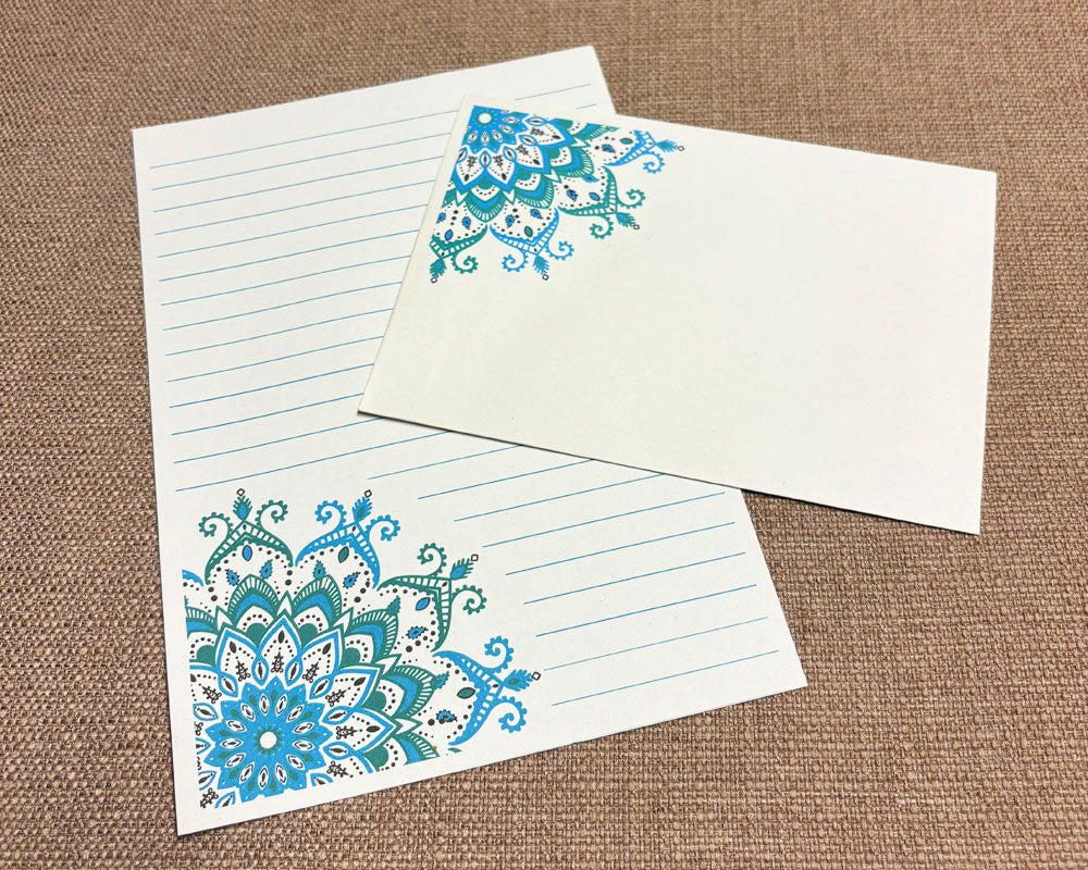 Letter Writing Set - Turquoise