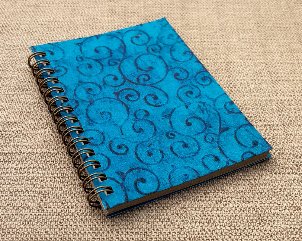 Small embossed notebook - Turquoise