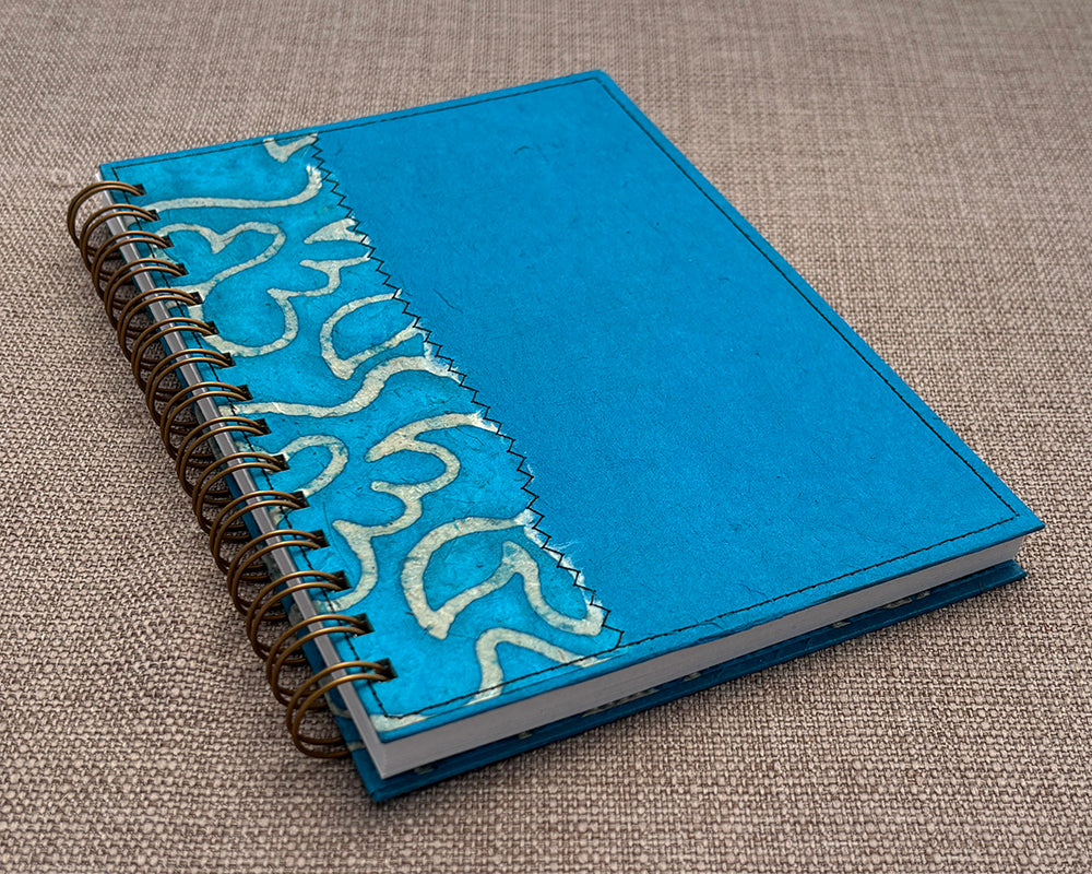 A5 Notebook Turquoise Wax