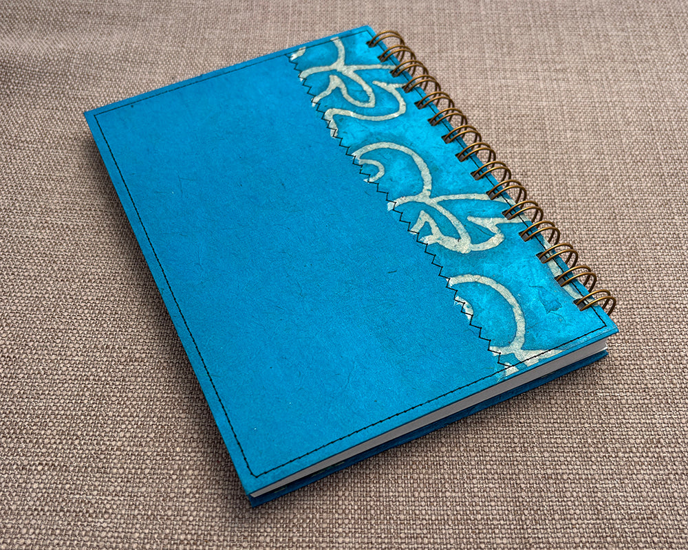 A5 Notebook Turquoise Wax
