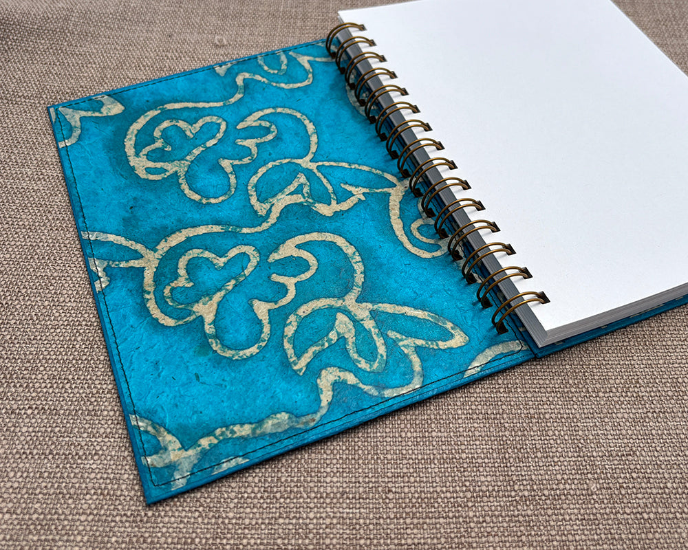 A5 Notebook Turquoise Wax