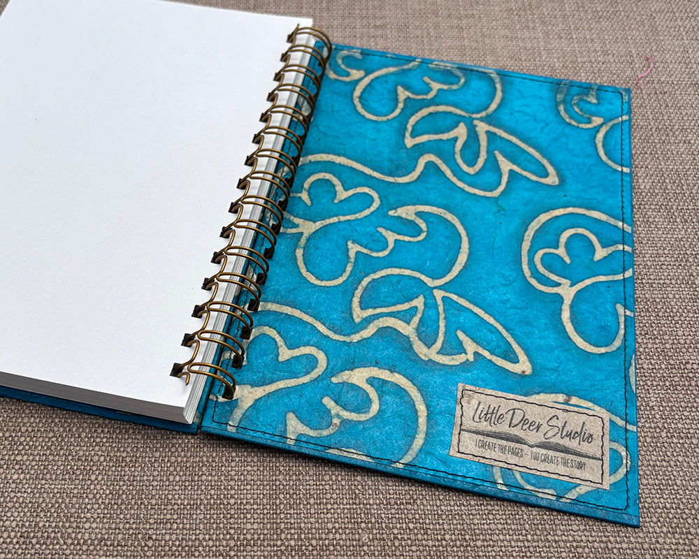 A5 Notebook Turquoise Wax
