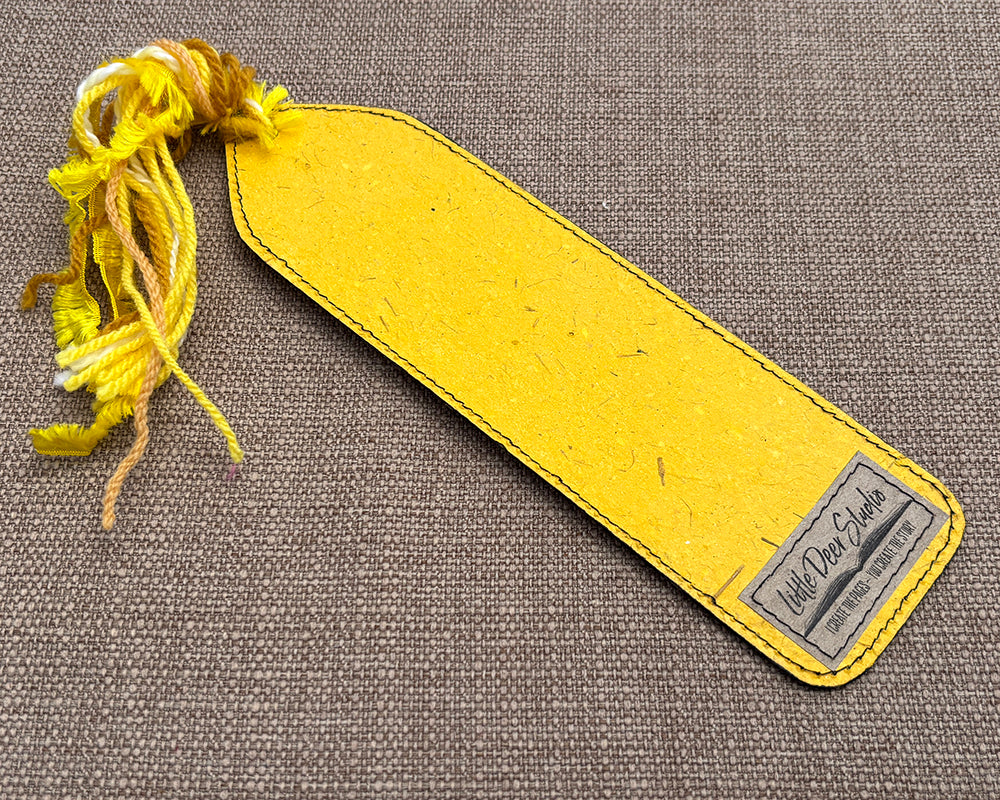 Patchwork Bookmark - Yellow