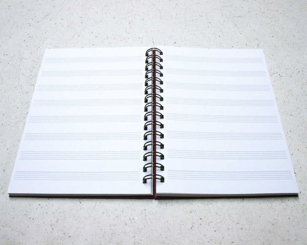 A5 Music Notebook - Rose Red