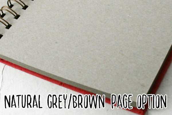 natural grey beige recycled pages