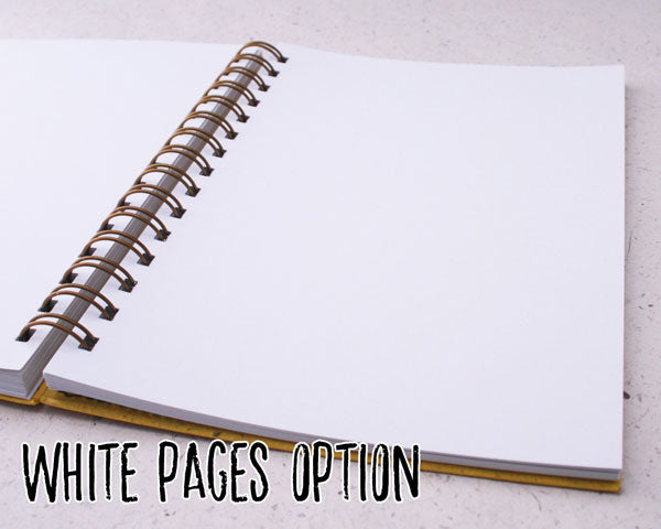 blank white recycled pages