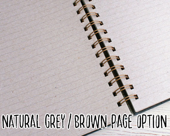 lined grey recycled pages