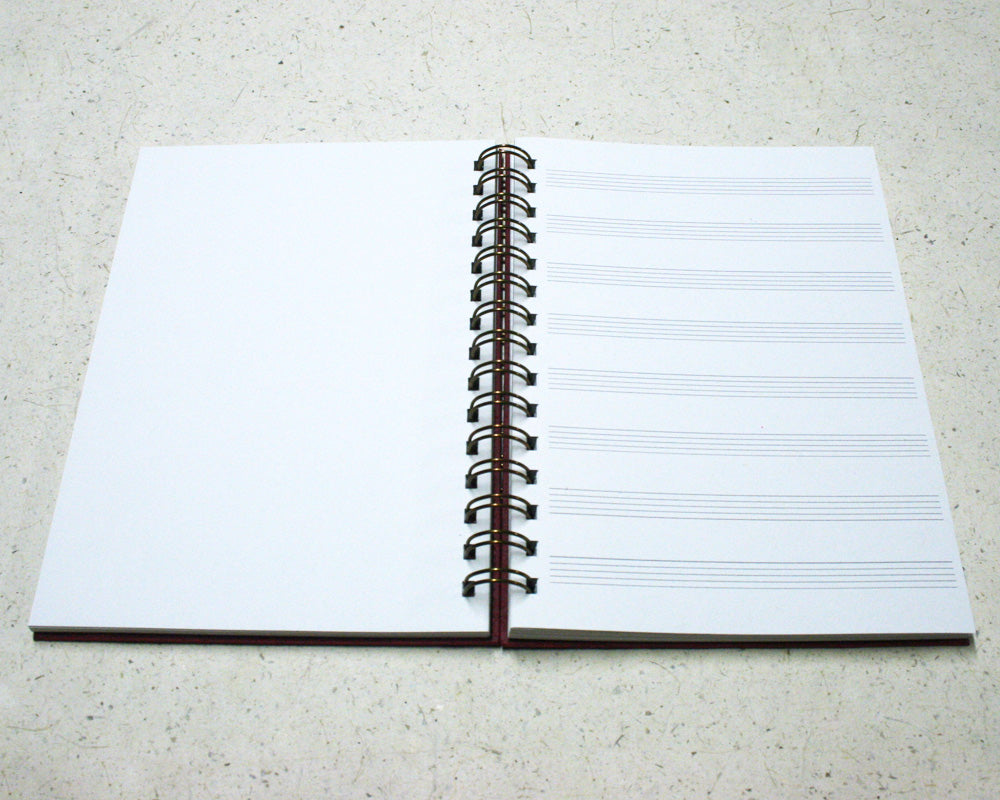A5 Music Notebook - Rose Red